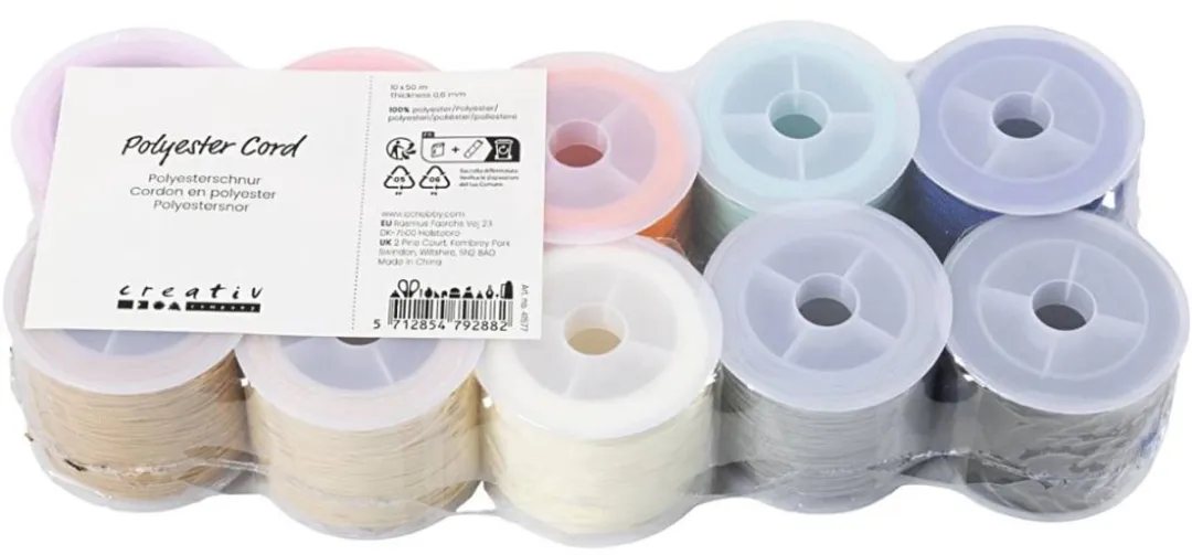 Creativ Company Polyester Koord - 10 Kleuren à 50m