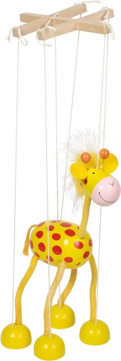 Goki Marionette Giraffe - Geel