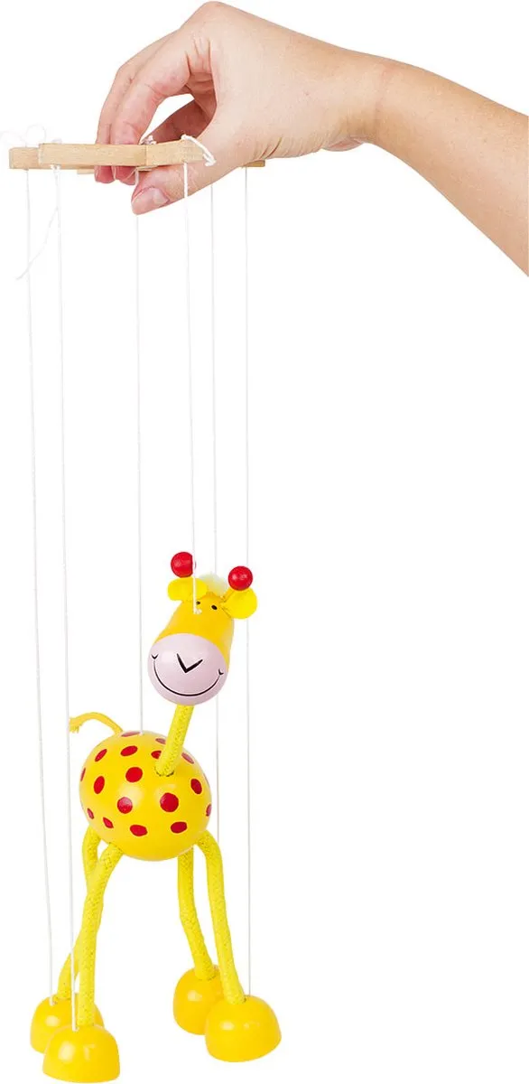 Goki Marionette Giraffe - Geel