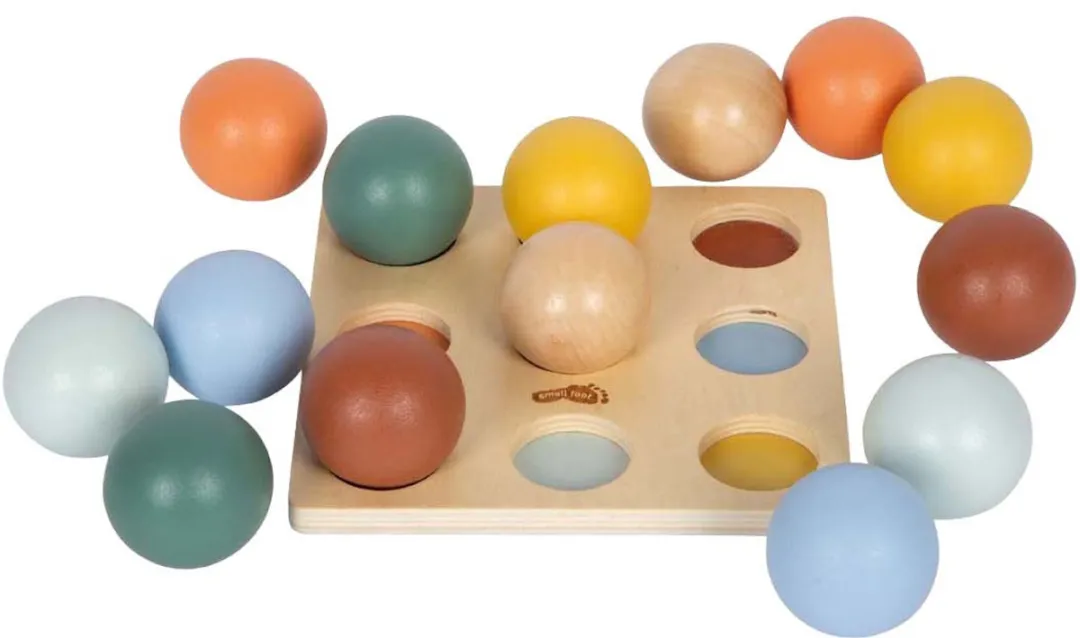 Small Foot Houten Montessori Sorteerspel - 15 Stuks - Multicolor