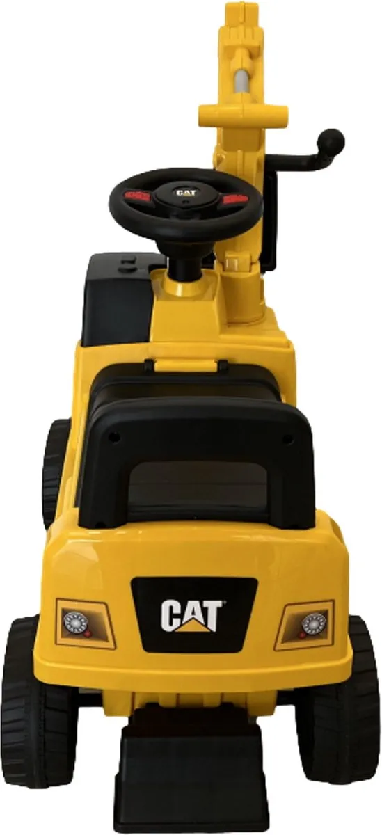 Eco Toys CAT Graafmachine Loopauto - Geel/Zwart