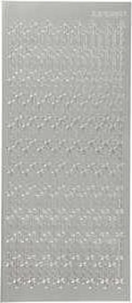 Creativ Company Kruis Stickers Zilver - 10x23cm