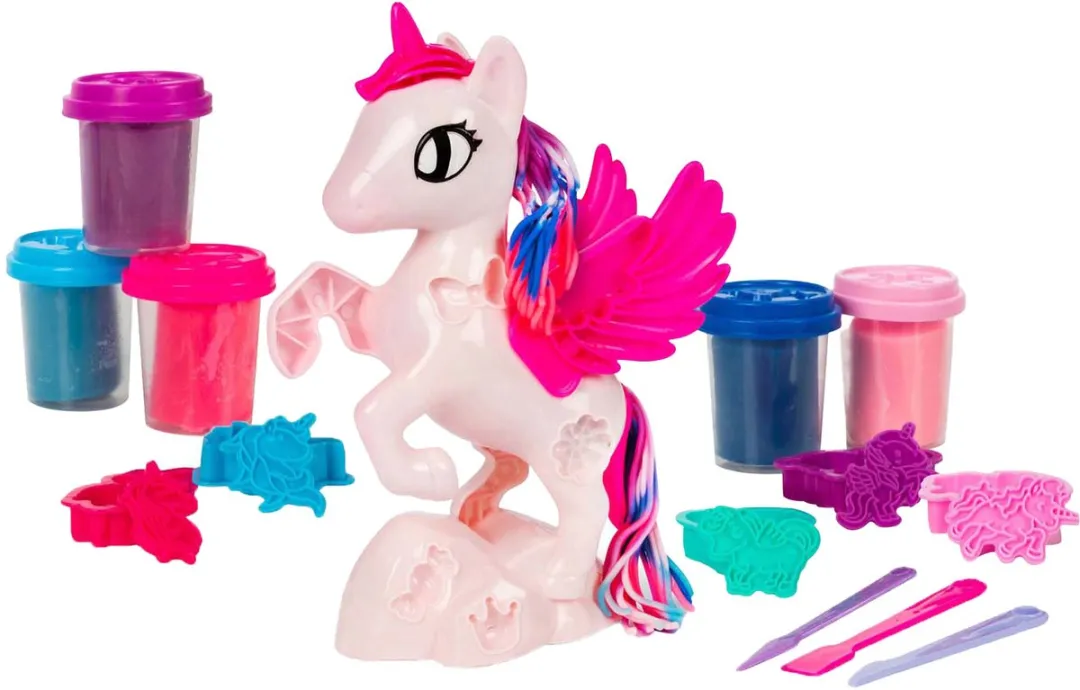 Toi-Toys unicorn kleiset met klei en accessoires voor kinderen.