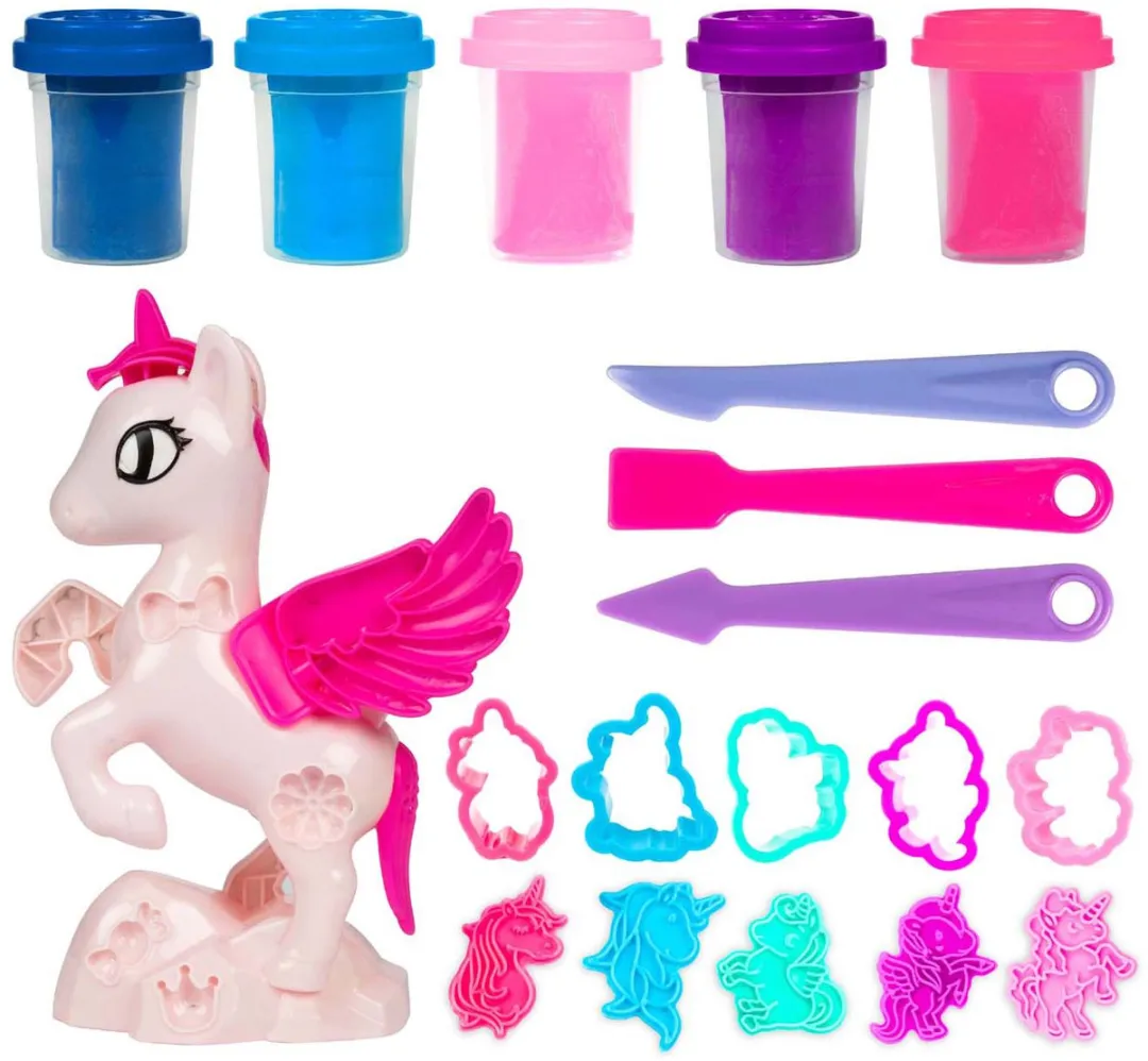 Toi-Toys unicorn kleiset met klei en accessoires voor kinderen.