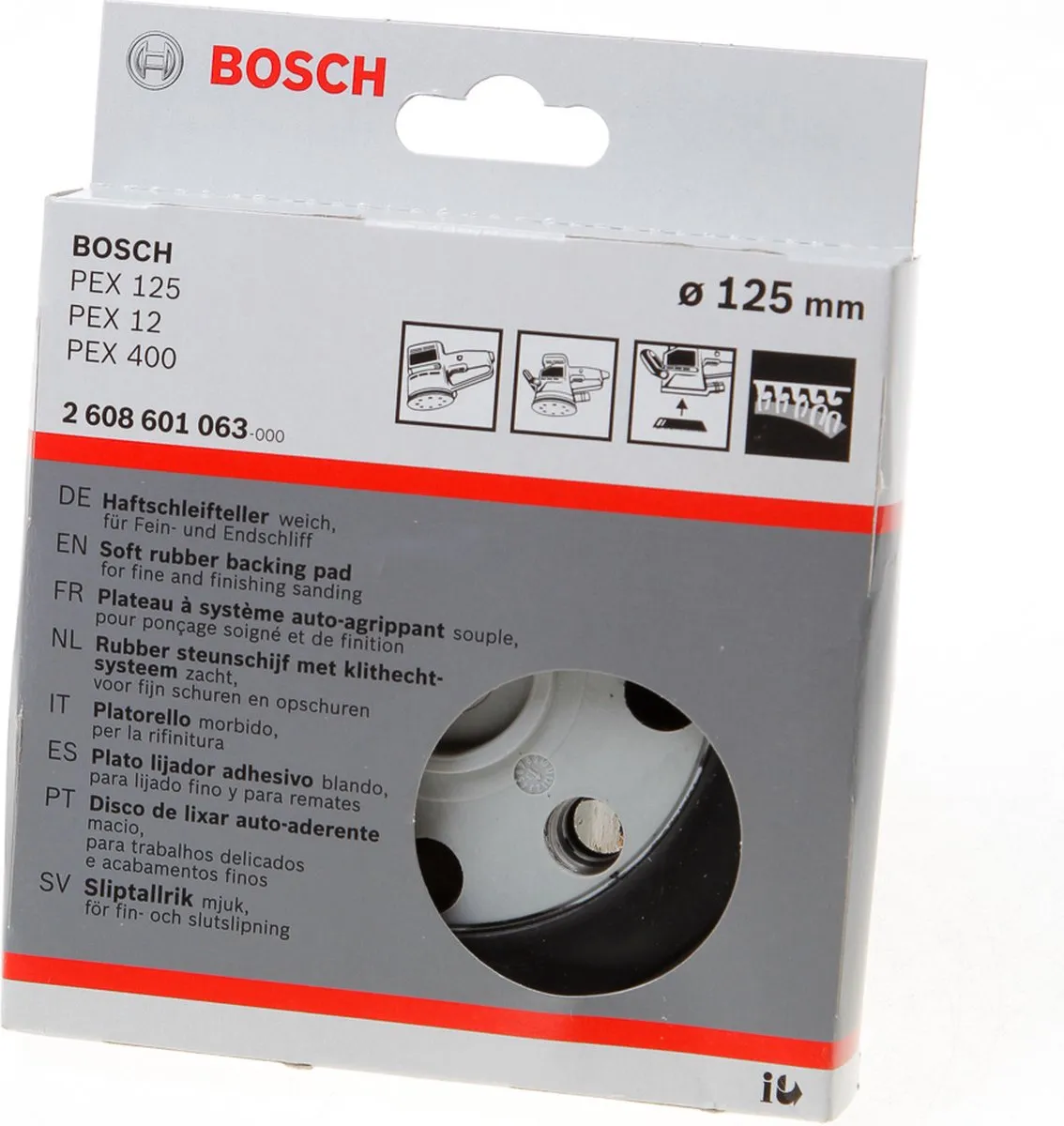 Bosch Schuurplateau Zacht 125mm - 2608601118