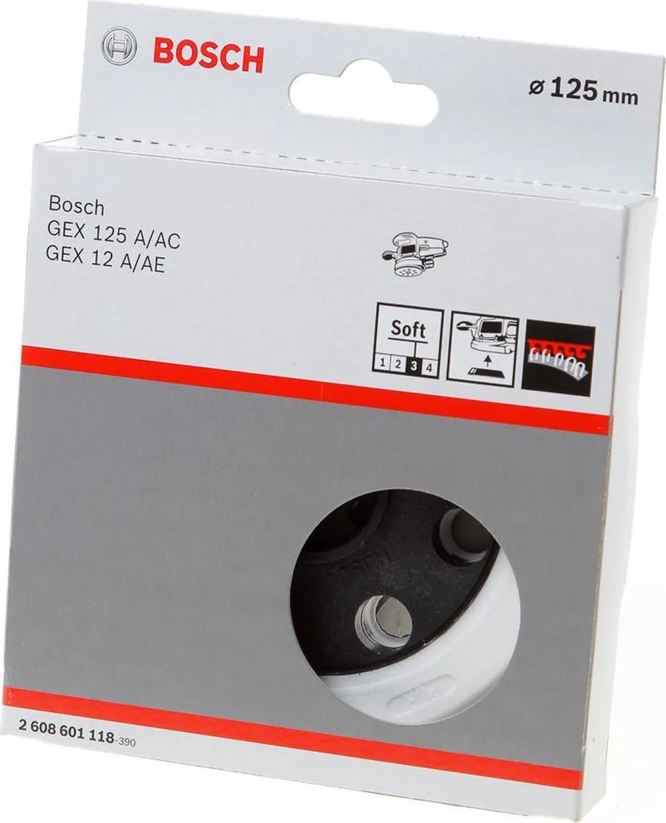 Bosch Schuurplateau Zacht 125mm - 2608601118