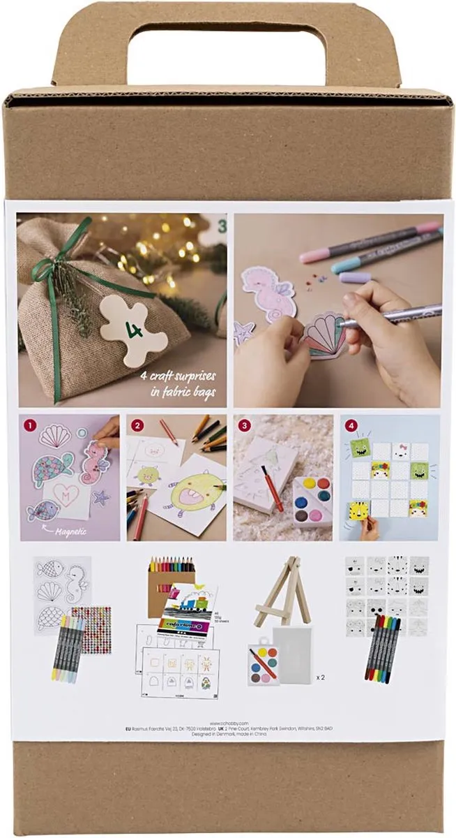 Creativ Company Adventskalender Tekenen Multicolor - 4 Stuks