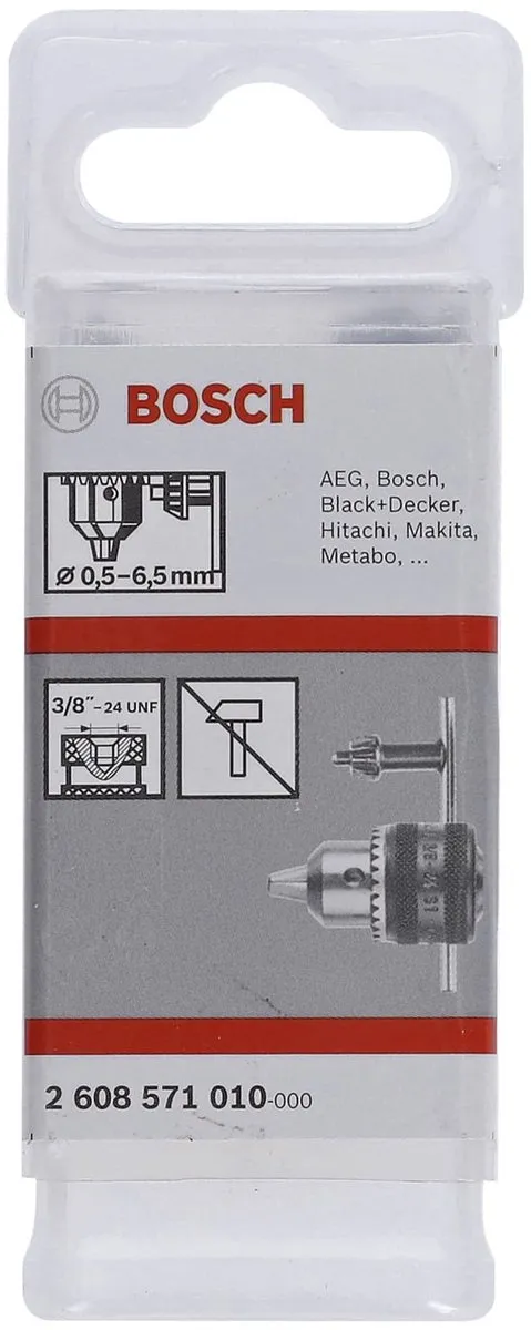 Bosch Tandkransboorhouders 0,5–6,5mm 3/8"–24