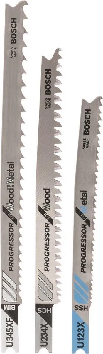 Bosch Decoupeerzaagbladen U 123 X U 234 X U 345 XF