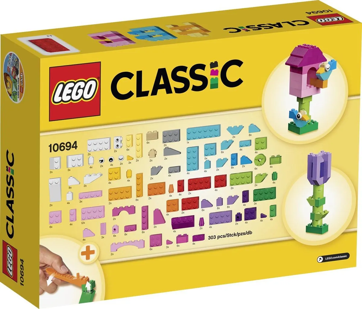 LEGO Classic Creatieve Aanvulset 10694 - 303 Stukken - Multicolor