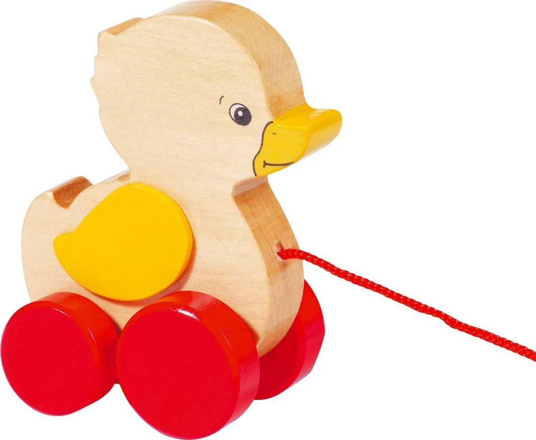 Goki Trekdier Eend - Rood/Blank