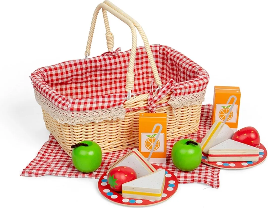 BIGJIGS Picknickmand BJ438 - 6 Personen - Multicolor