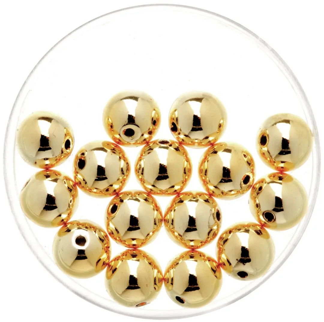 Glorex Hobby Metallic Kralen Goud 8mm