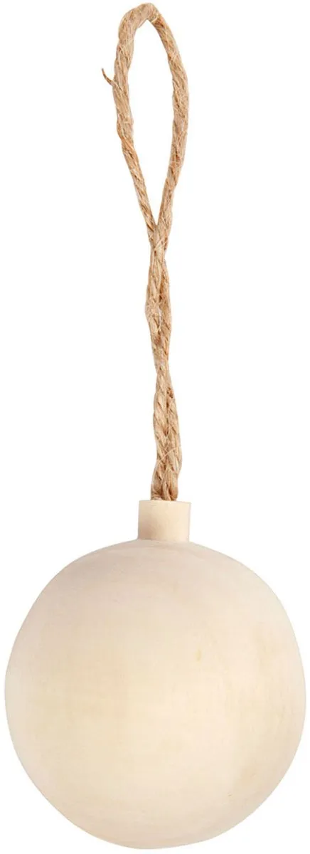 Creativ Company Houten Kerstbal 4,8cm - Multicolor