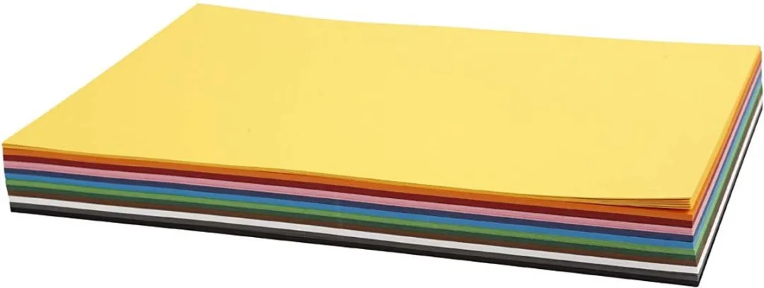 Creativ karton, A4 21x30 cm, 120 assorti vel