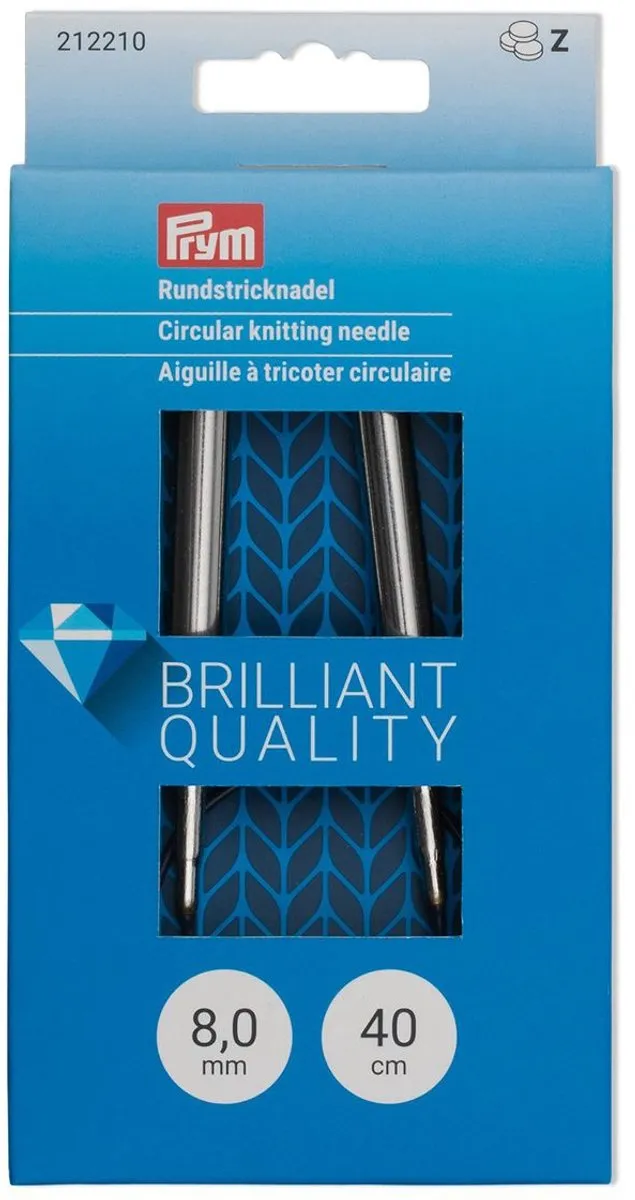 Prym Rondbreinaald 8mm - 40cm - Zwart