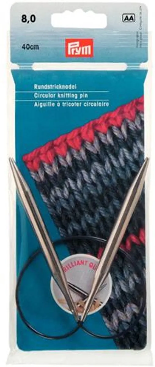 Prym Rondbreinaald 8mm - 40cm - Zwart