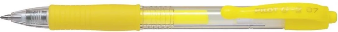 Pilot G-2 Neon Gele Gelpen - Medium Tip
