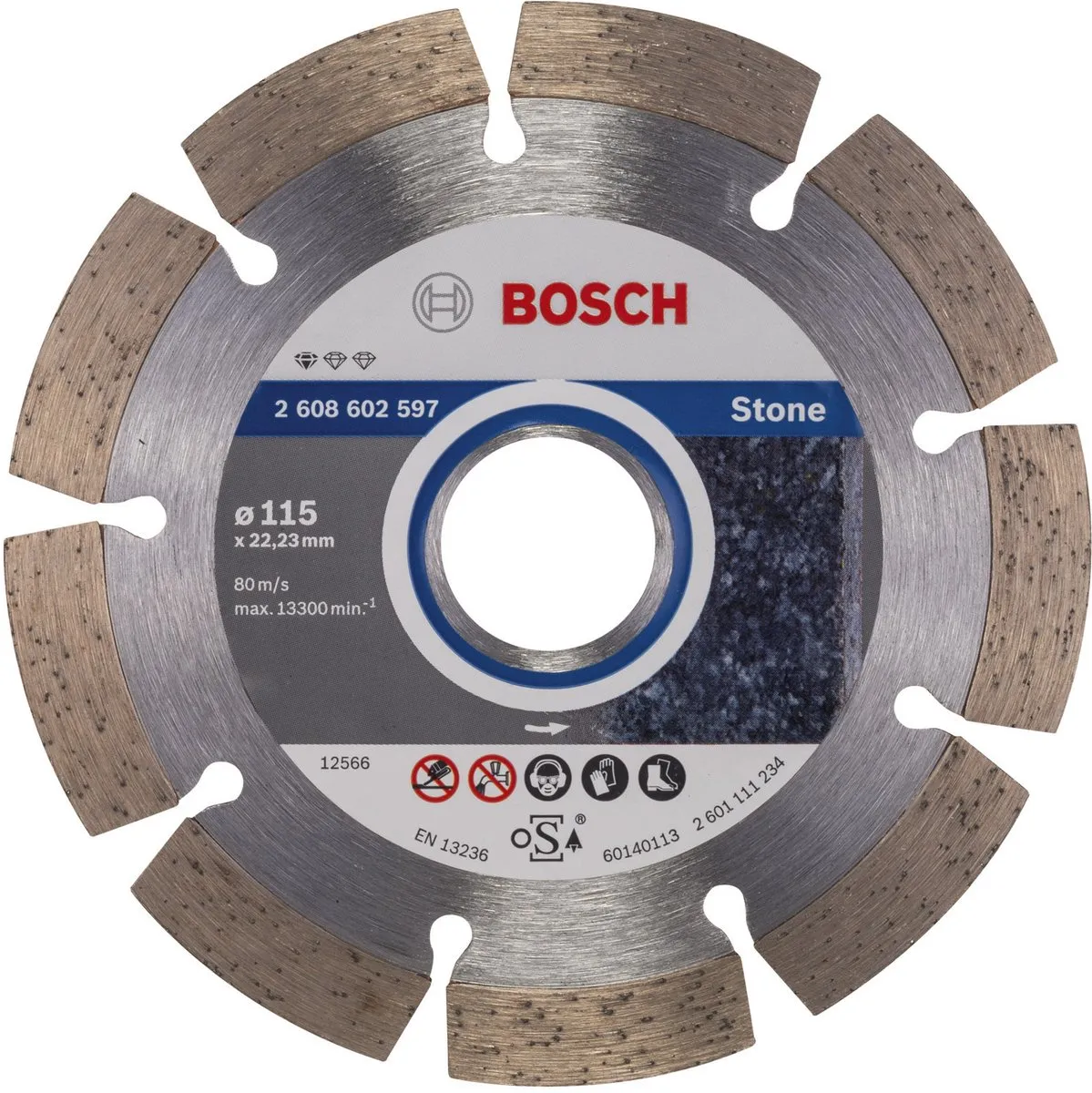 Bosch Diamantdoorslijpschijf Standard for Stone 115mm