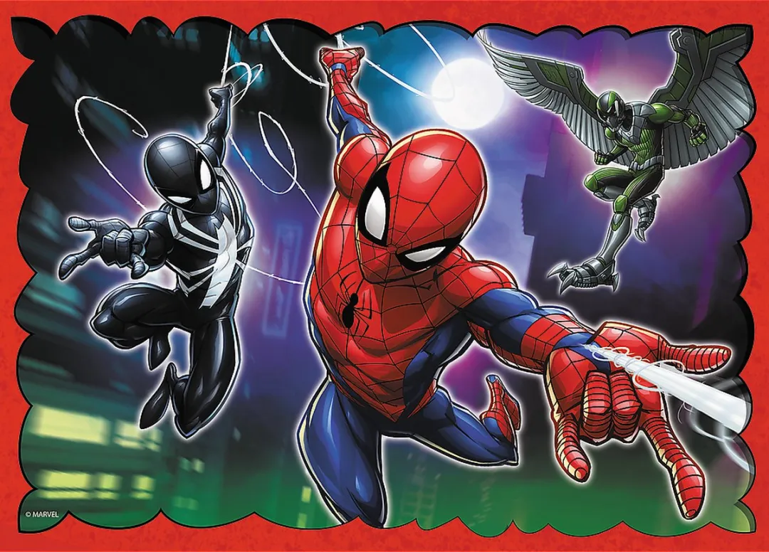 Trefl Spider-Man 4-in-1 Puzzel - 41 Stuks - Multicolor