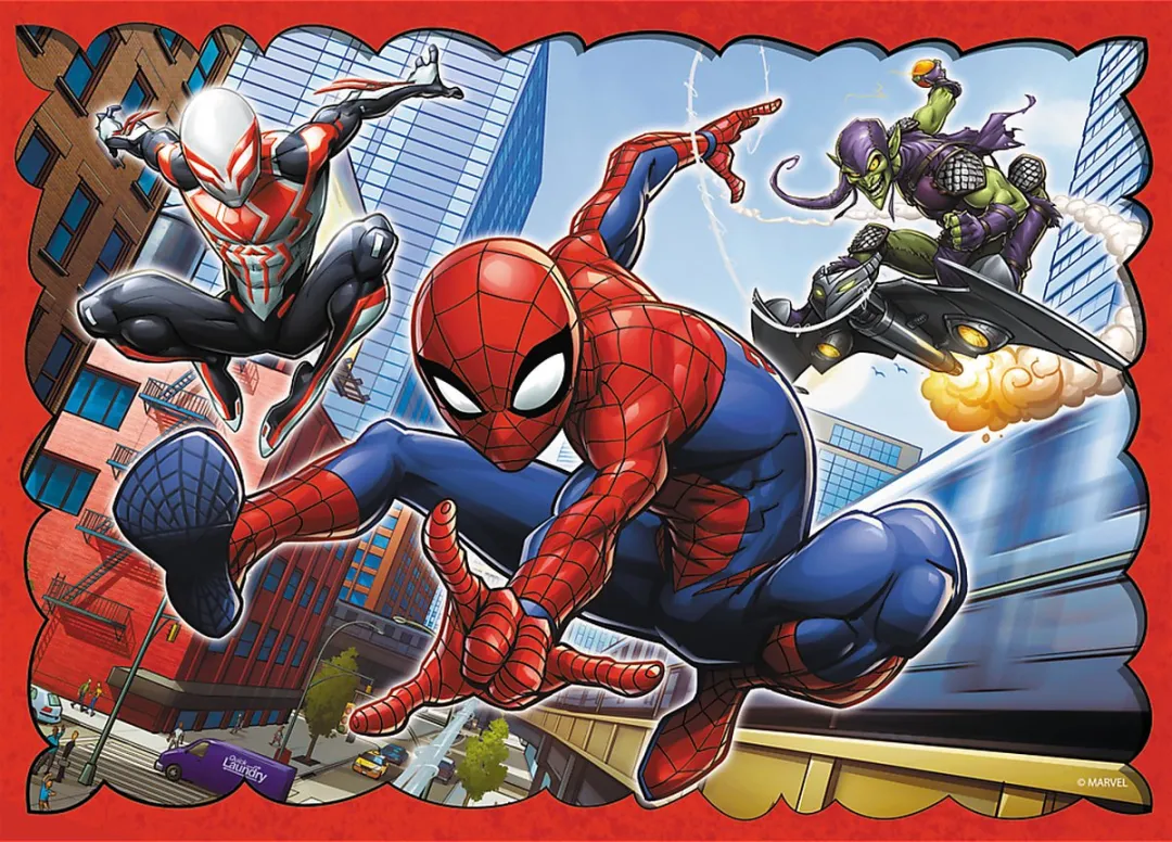 Trefl Spider-Man 4-in-1 Puzzel - 41 Stuks - Multicolor