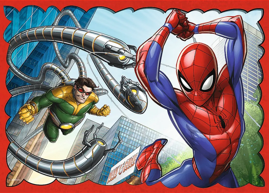 Trefl Spider-Man 4-in-1 Puzzel - 41 Stuks - Multicolor