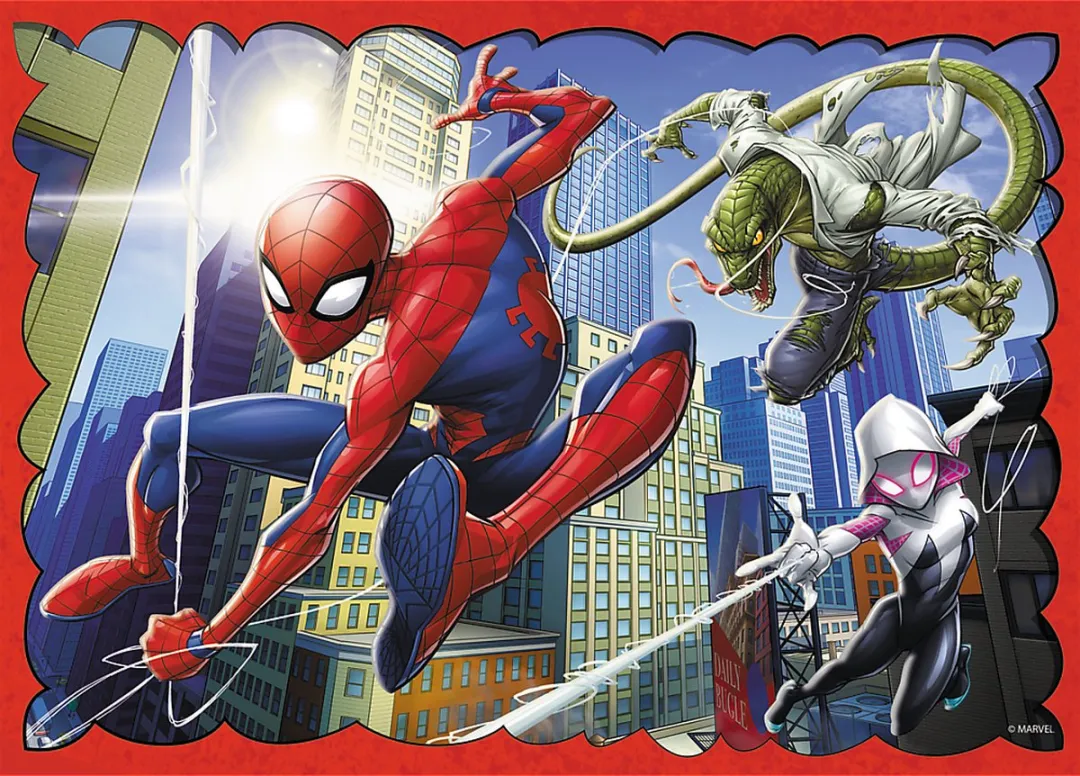 Trefl Spider-Man 4-in-1 Puzzel - 41 Stuks - Multicolor