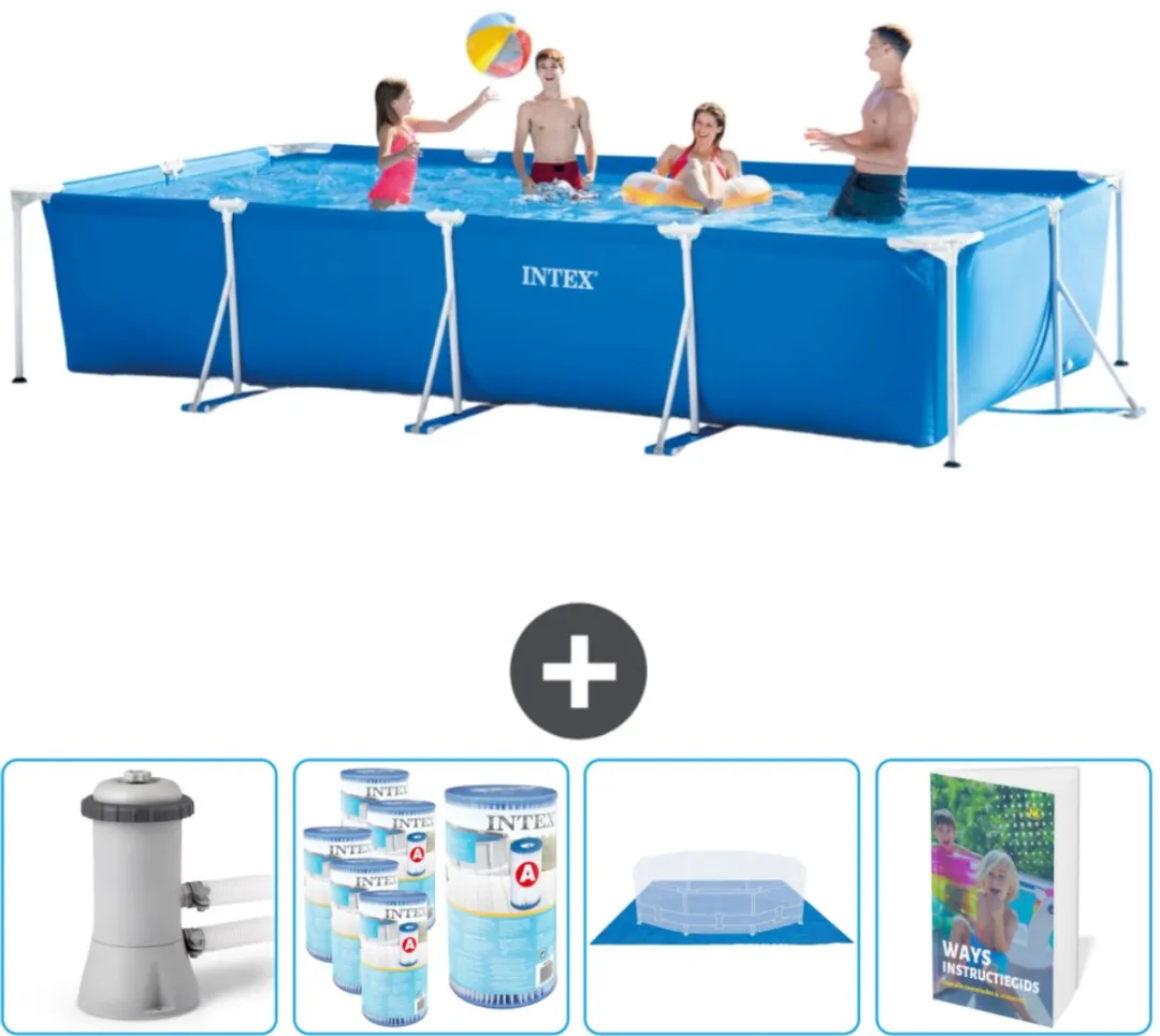 Intex Rechthoekig Frame Zwembad 450x220x84cm