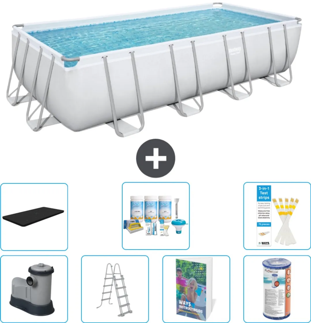 Bestway Power Steel Zwembad 549x274x122cm