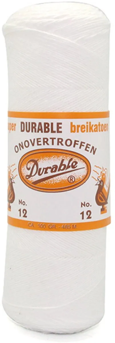 Durable Breikatoen Nr. 12 Wit - Katoen Garen