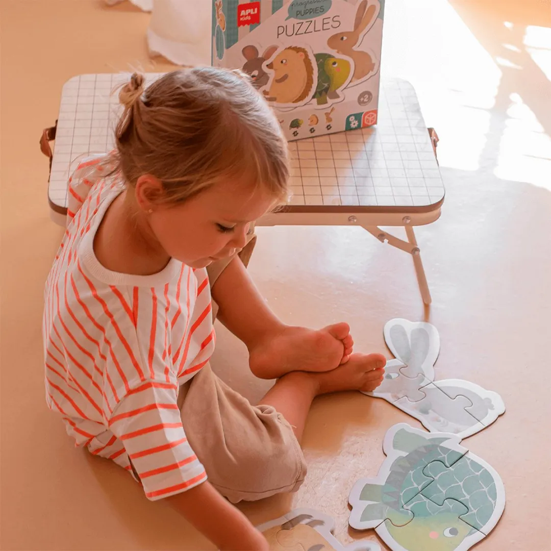 Apli Kids Dieren Puzzel 12 Stuks - Meerkleurig
