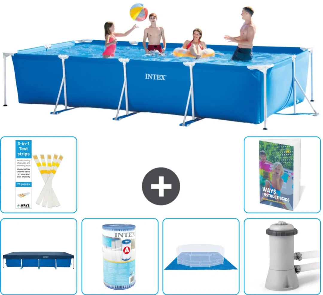 Intex Rechthoekig Frame Zwembad 450x220x84cm