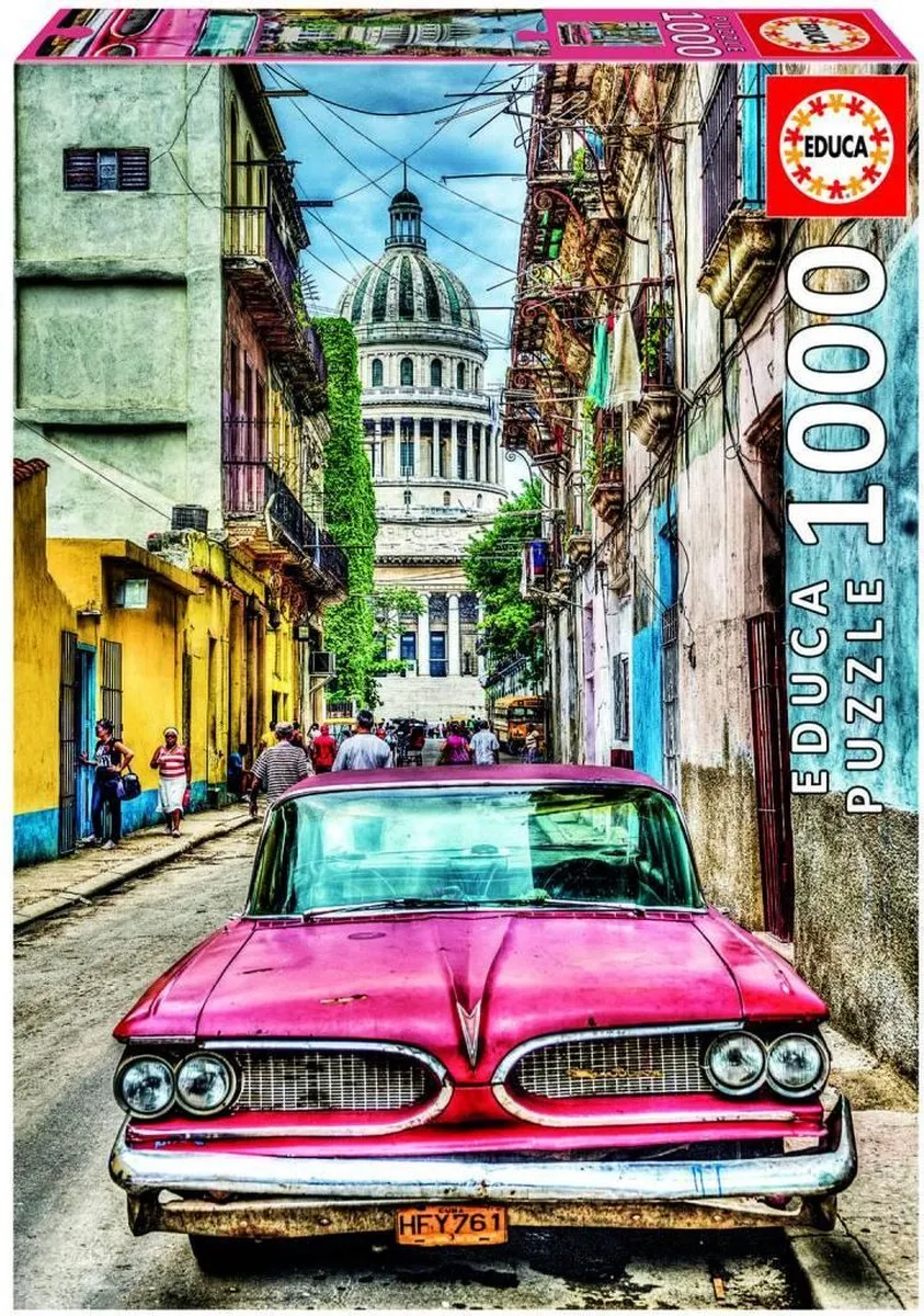 Educa Vintage Car in Old Havana 1000 Puzzeldelen