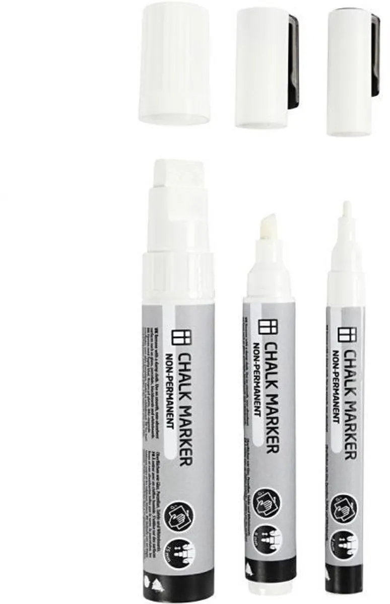 Creativ Company CC Chalk Markers Set 3 Stuks