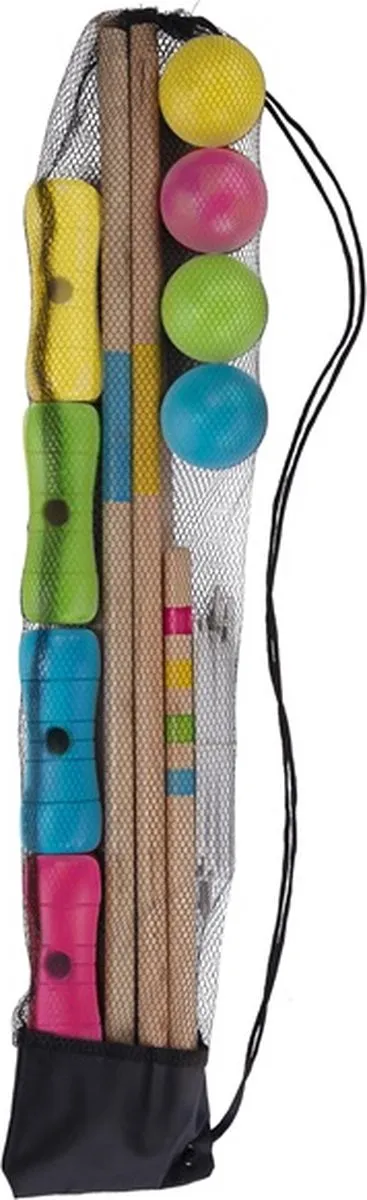 Angel Toys Croquetset Berkenhout 75cm - 4 Spelers - afbeelding 6 van 6