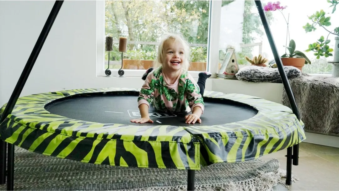 EXIT Tiggy Junior Trampoline 140cm - Zwart/Groen