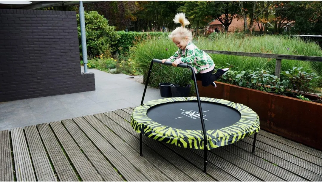 EXIT Tiggy Junior Trampoline 140cm - Zwart/Groen
