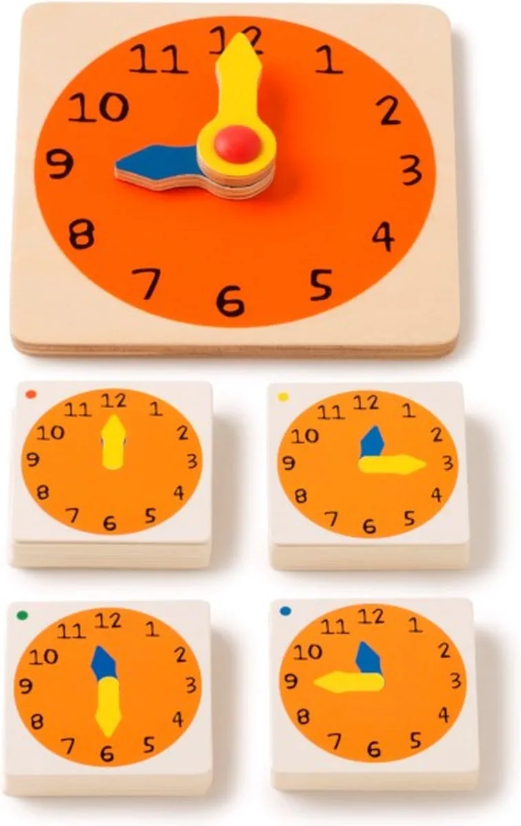 Toys for Life Hoe Laat Is Het Klokkijken Houten Speelgoed 100_523928 - 48 Kaartjes