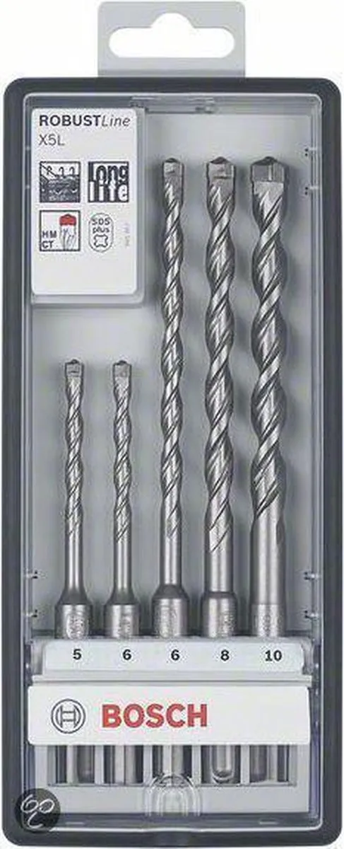 Bosch Robust Line X5L Hamerborenset 5-delig 8mm