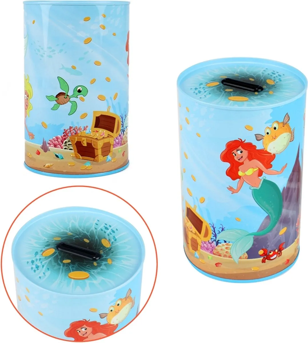 Toi-Toys Spaarpot Zeemeermin - Blauw