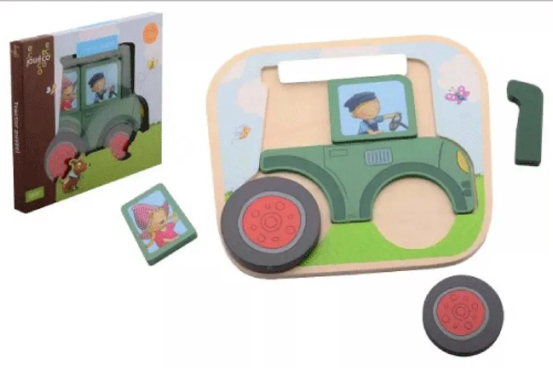 Johntoy Fien en Teun Tractor Puzzel 1000 Stuks - Multicolor - afbeelding 6 van 6
