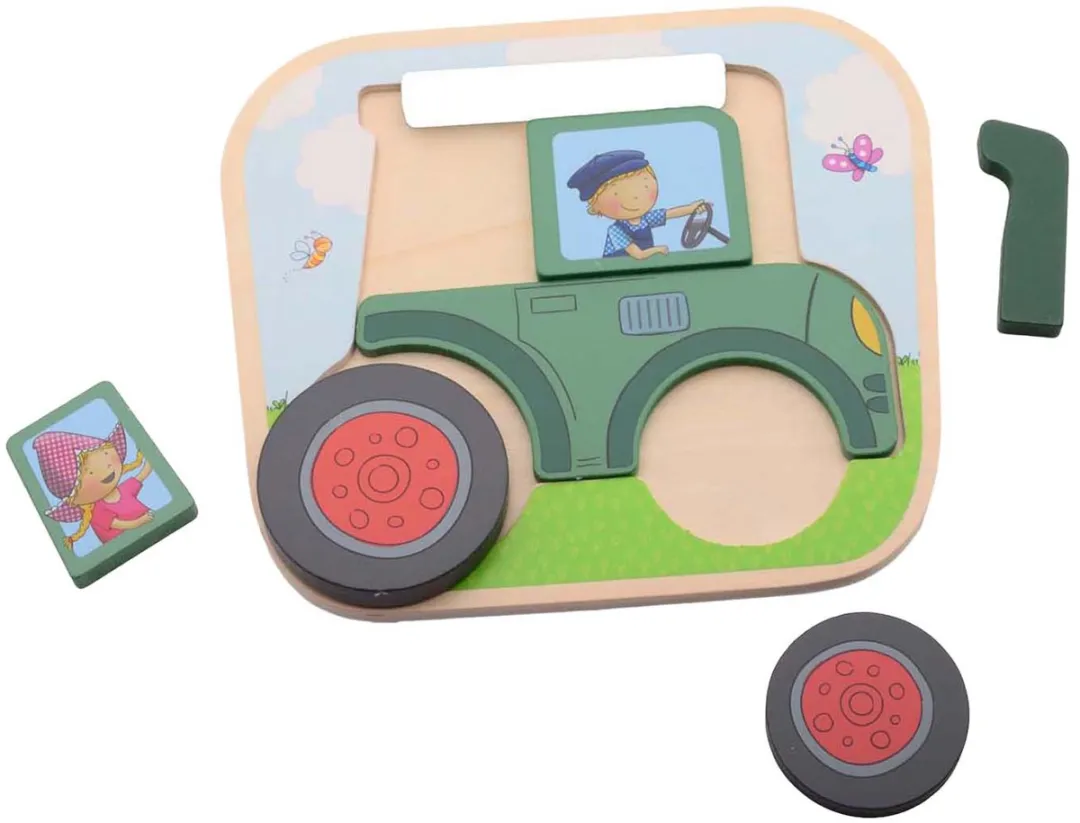 Johntoy Fien en Teun Tractor Puzzel 1000 Stuks - Multicolor