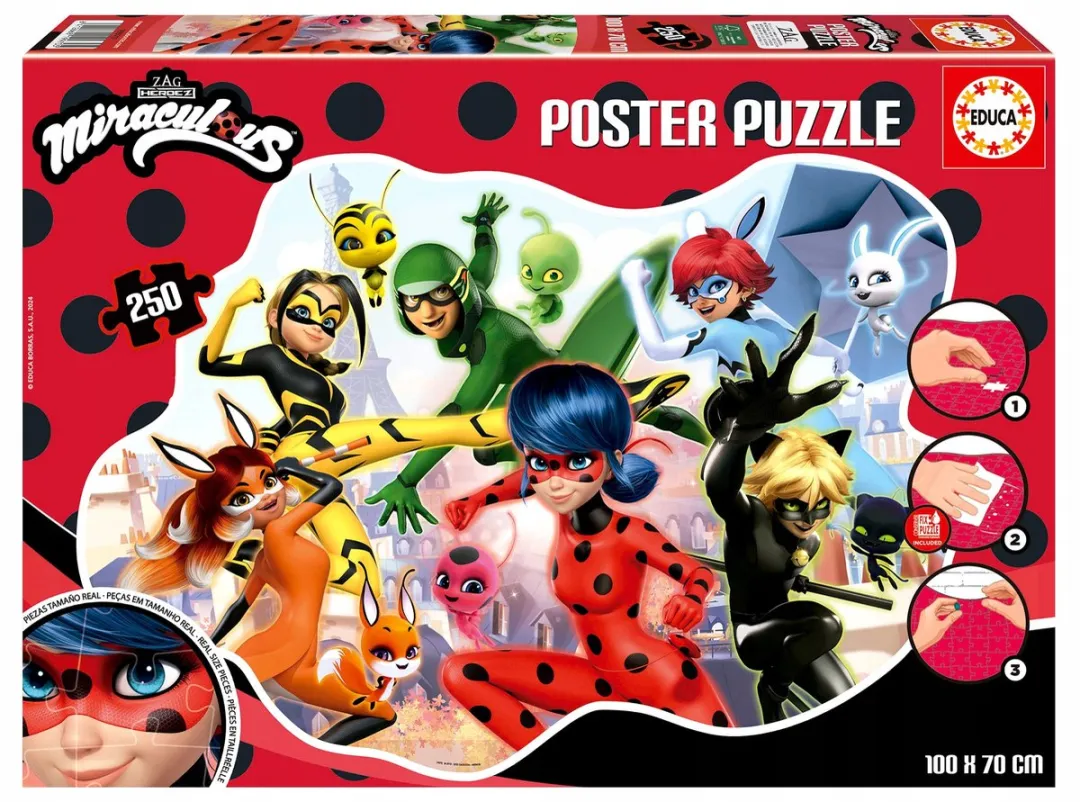 Educa Miraculous Ladybug Puzzel 250 Stuks