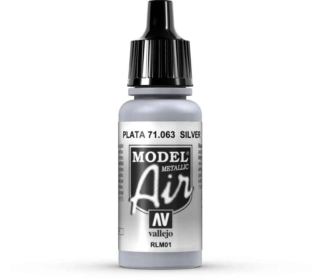 Vallejo Model Air Silver Acrylverf 17ml