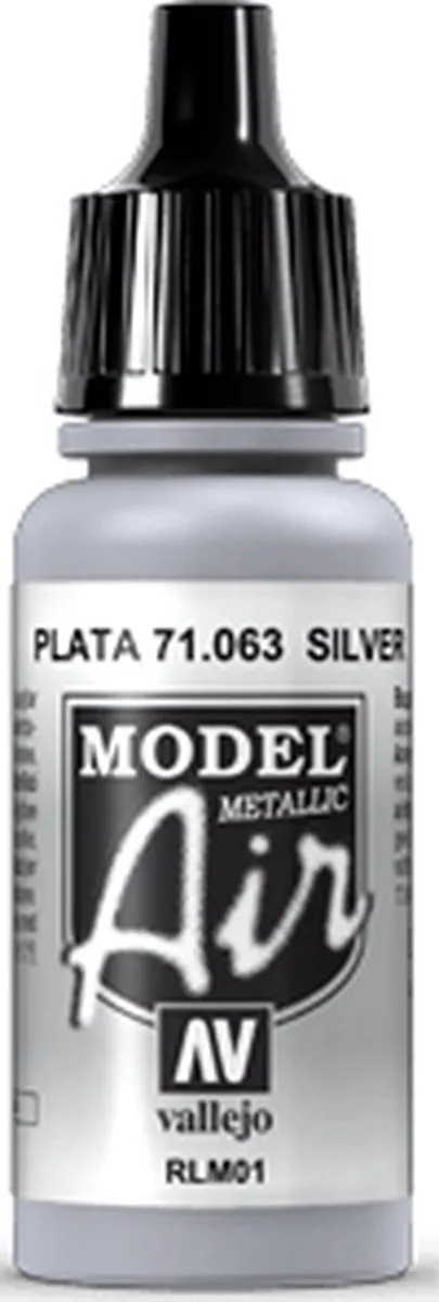 Vallejo Model Air Silver Acrylverf 17ml