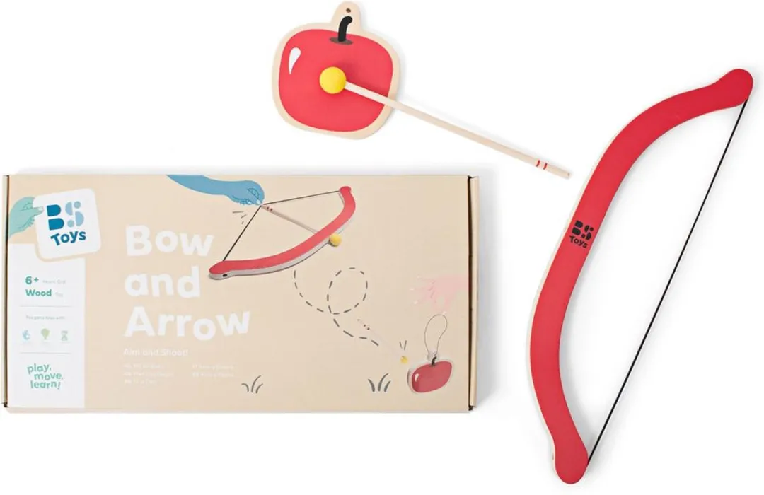 BS Toys Pijl En Boog GA353 - 7-delig - Rood/Hout/Geel - afbeelding 6 van 6