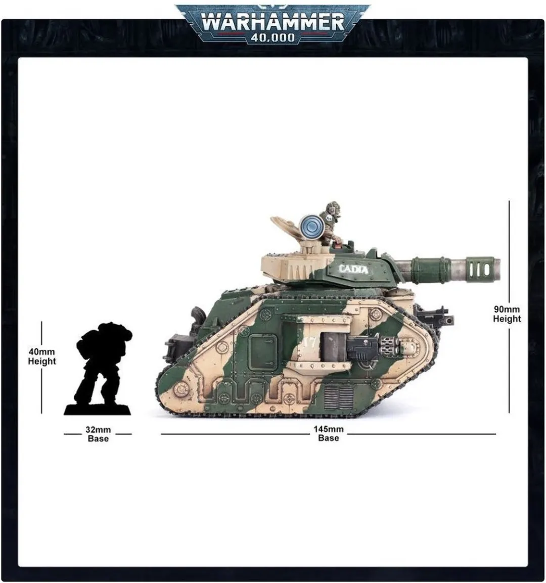 Games Workshop Astra Militarum Leman Russ Battle Tank 150 Onderdelen