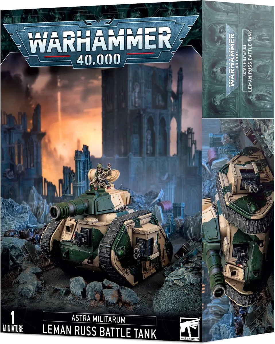 Games Workshop Astra Militarum Leman Russ Battle Tank 150 Onderdelen