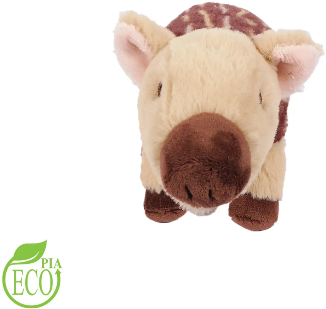 PIA Eco Pluche Zwijn Knuffel 18cm - Bruin/Beige