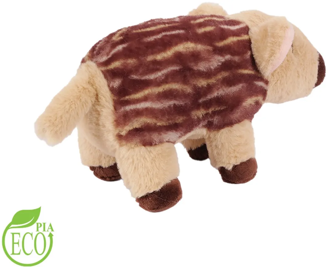 PIA Eco Pluche Zwijn Knuffel 18cm - Bruin/Beige